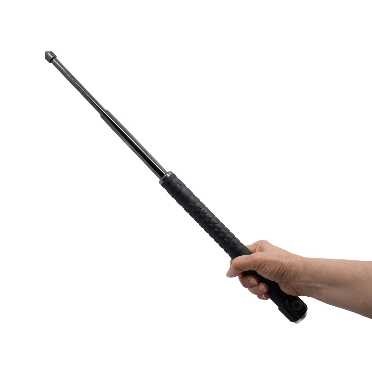 Streetwise Automatic Push Button Expandable Steel Baton with Flashlight 20"