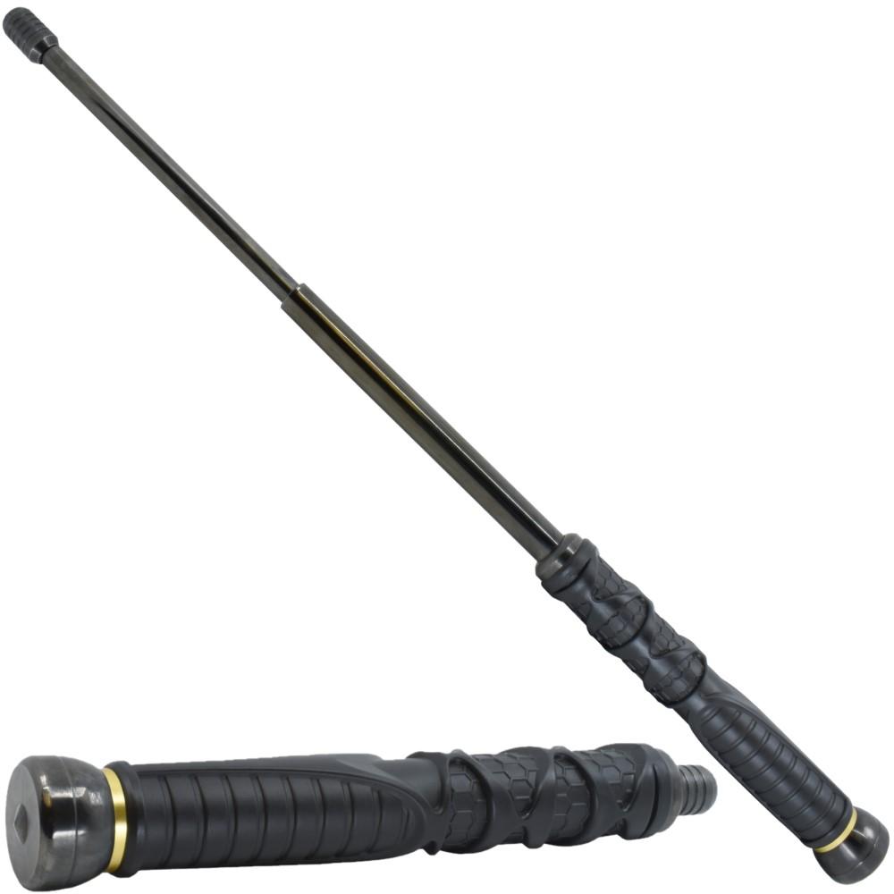 Streetwise Dark Knight Expandable Baton w/ Glass Breaker 21"