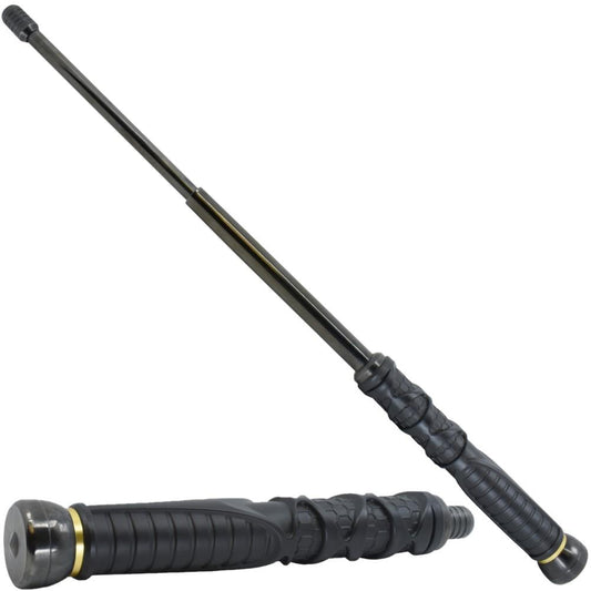 Streetwise Dark Knight Expandable Baton w/ Glass Breaker 21"