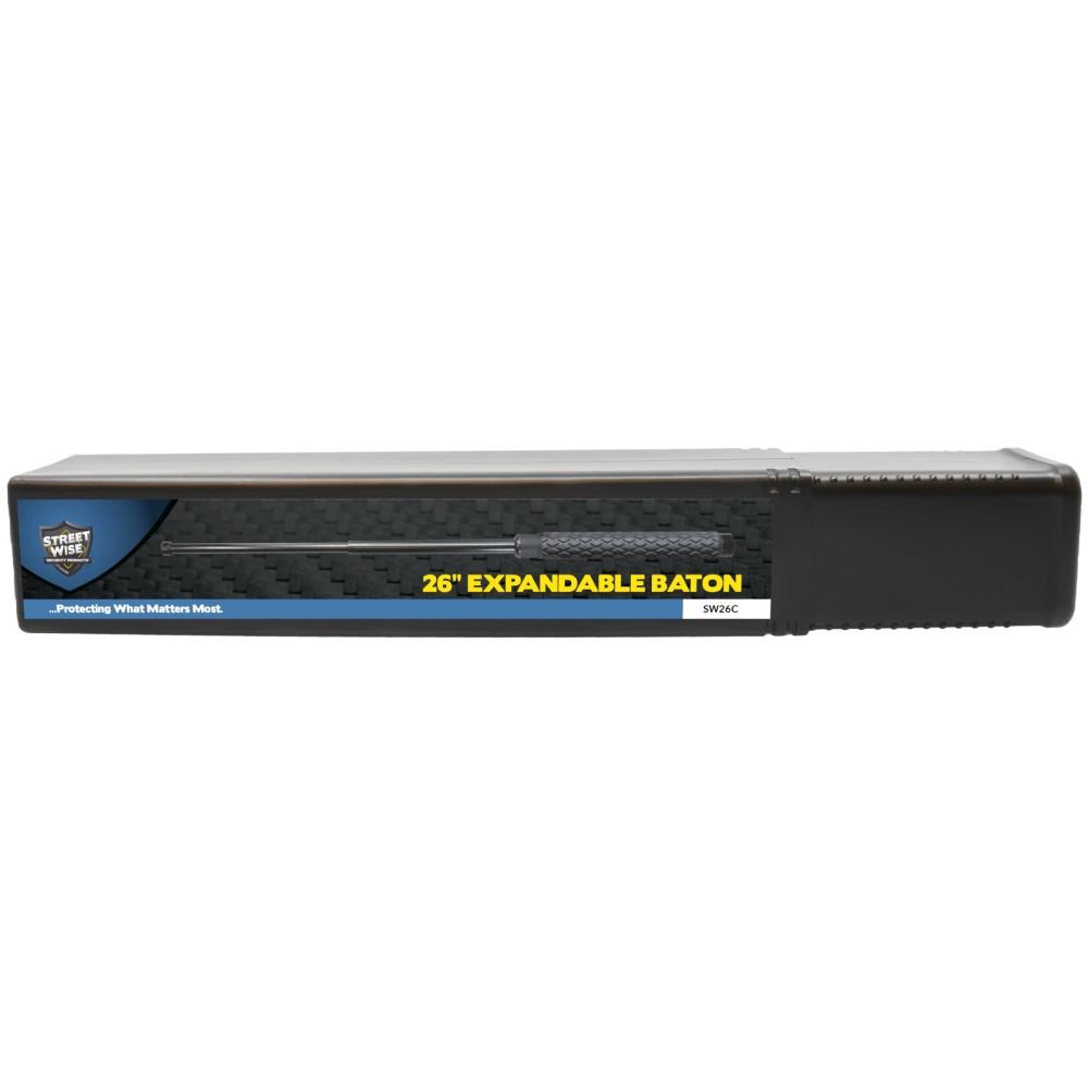 Streetwise Expandable Solid Steel Baton w/ Nylon Holster 26"