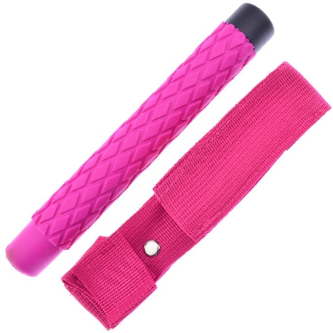 Streetwise Expandable Solid Steel Baton w/ Pink Handle 21"
