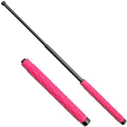 Streetwise Expandable Solid Steel Baton w/ Pink Handle 26"