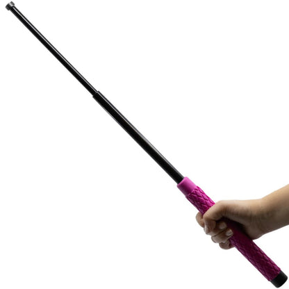 Streetwise Expandable Solid Steel Baton w/ Pink Handle 26"