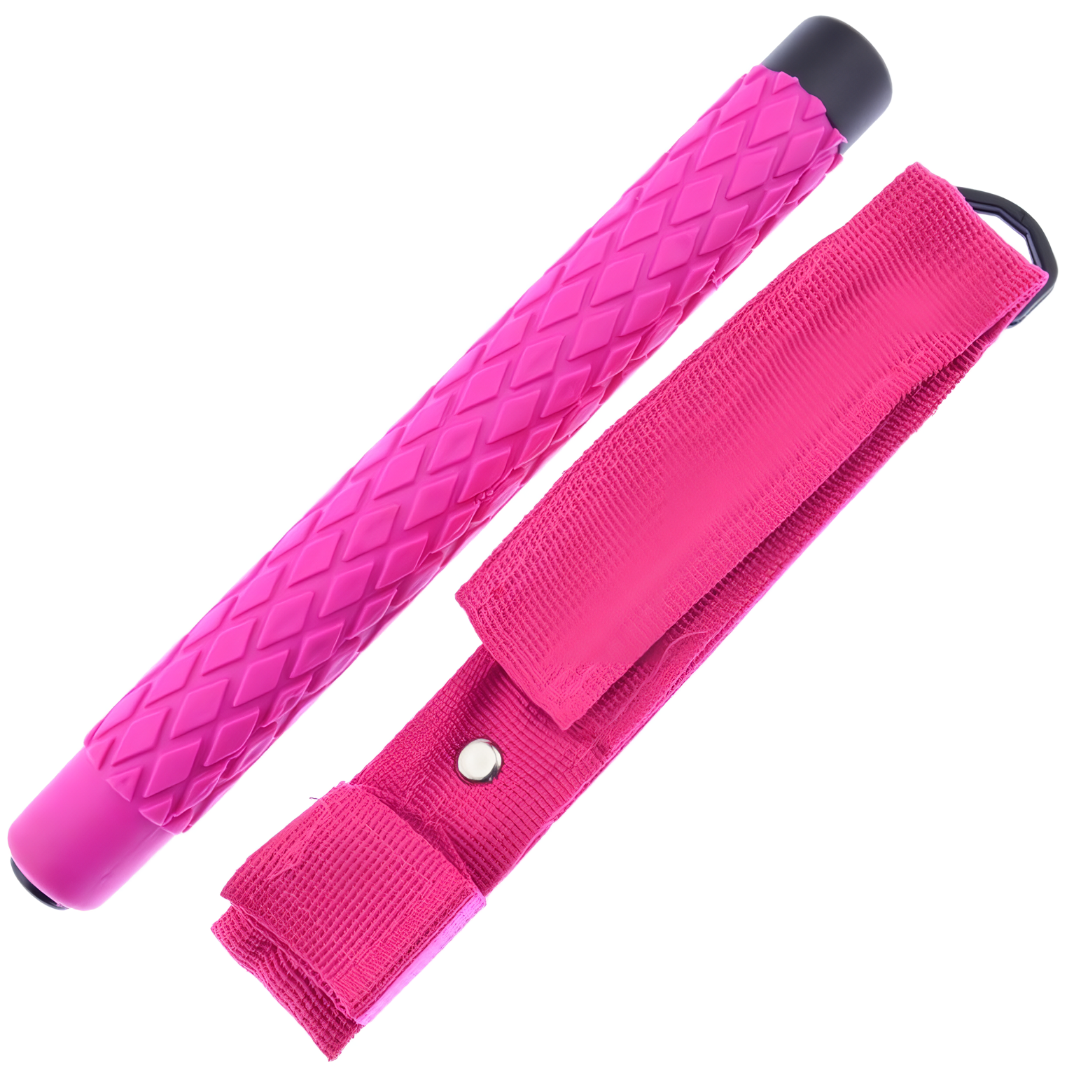 Streetwise Expandable Solid Steel Baton w/ Pink Handle 26"