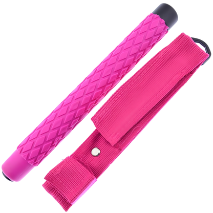Streetwise Expandable Solid Steel Baton w/ Pink Handle 26"