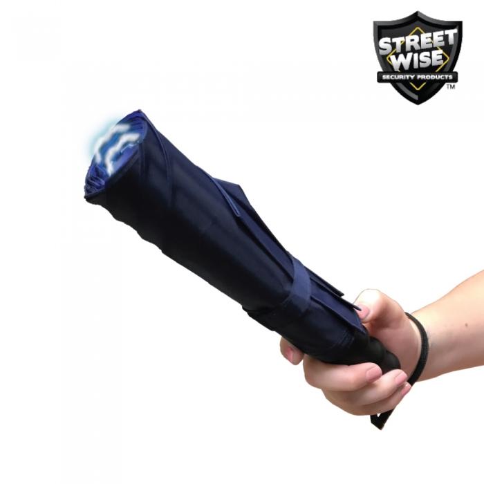 Streetwise™ Stunbrella Stun Gun Flashlight 32M Blue