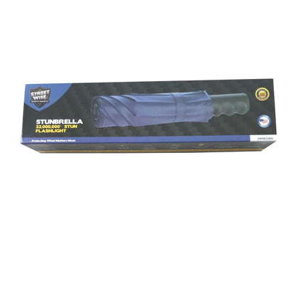 Streetwise™ Stunbrella Stun Gun Flashlight 32M Blue