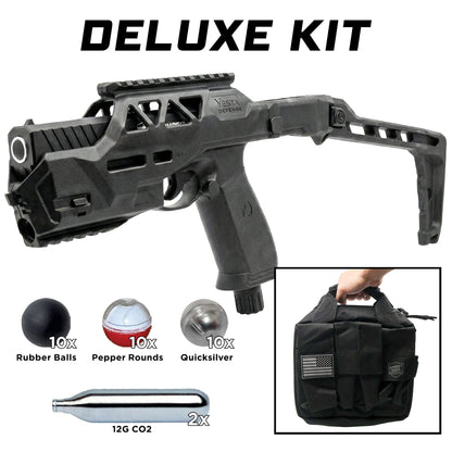 Streetwise The Heat Pepper Ball Launcher Folding Stock Deluxe Kit