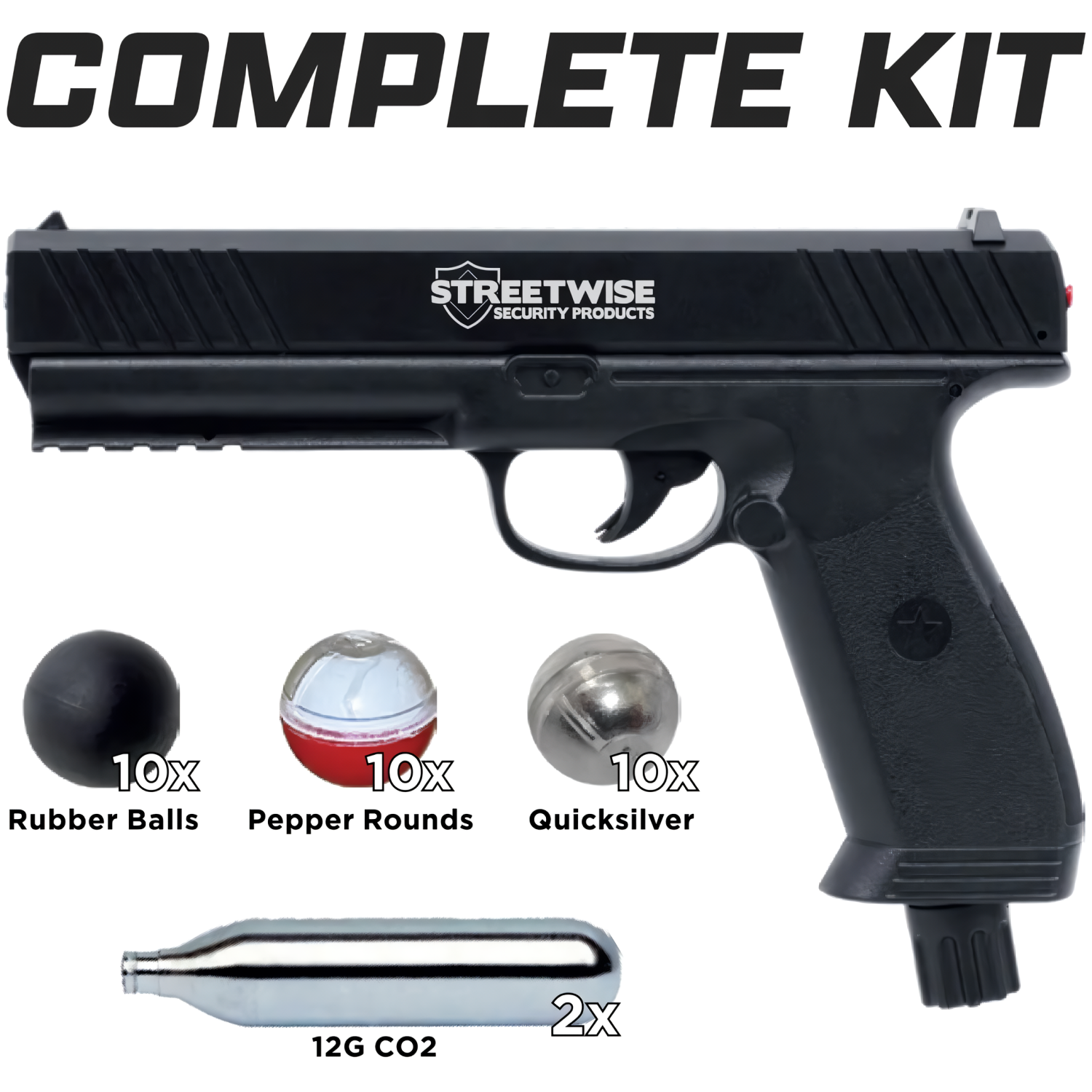 Streetwise The Heat Self-Defense Pepper Ball Launcher Gun