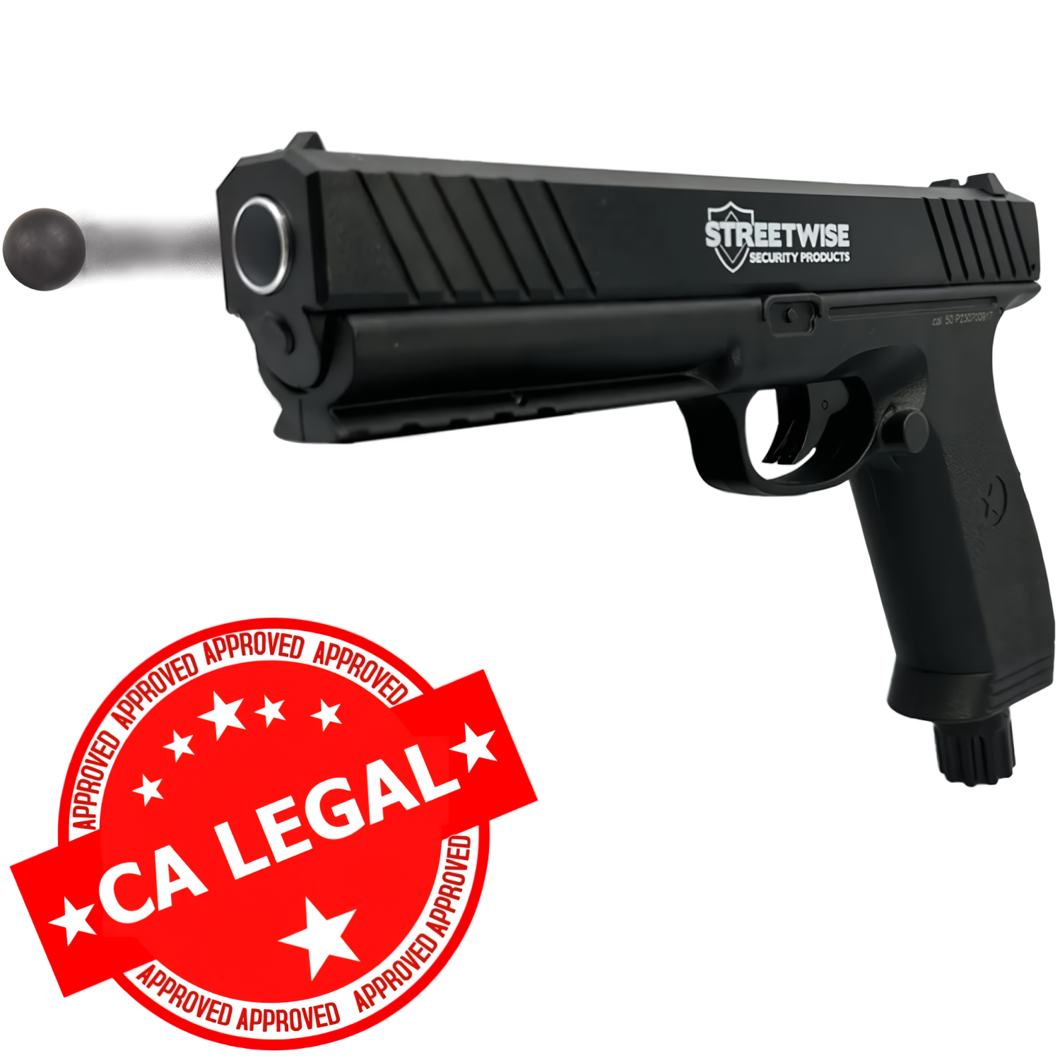 Streetwise The Heat Self-Defense Rubber Ball Launcher Gun Bundle