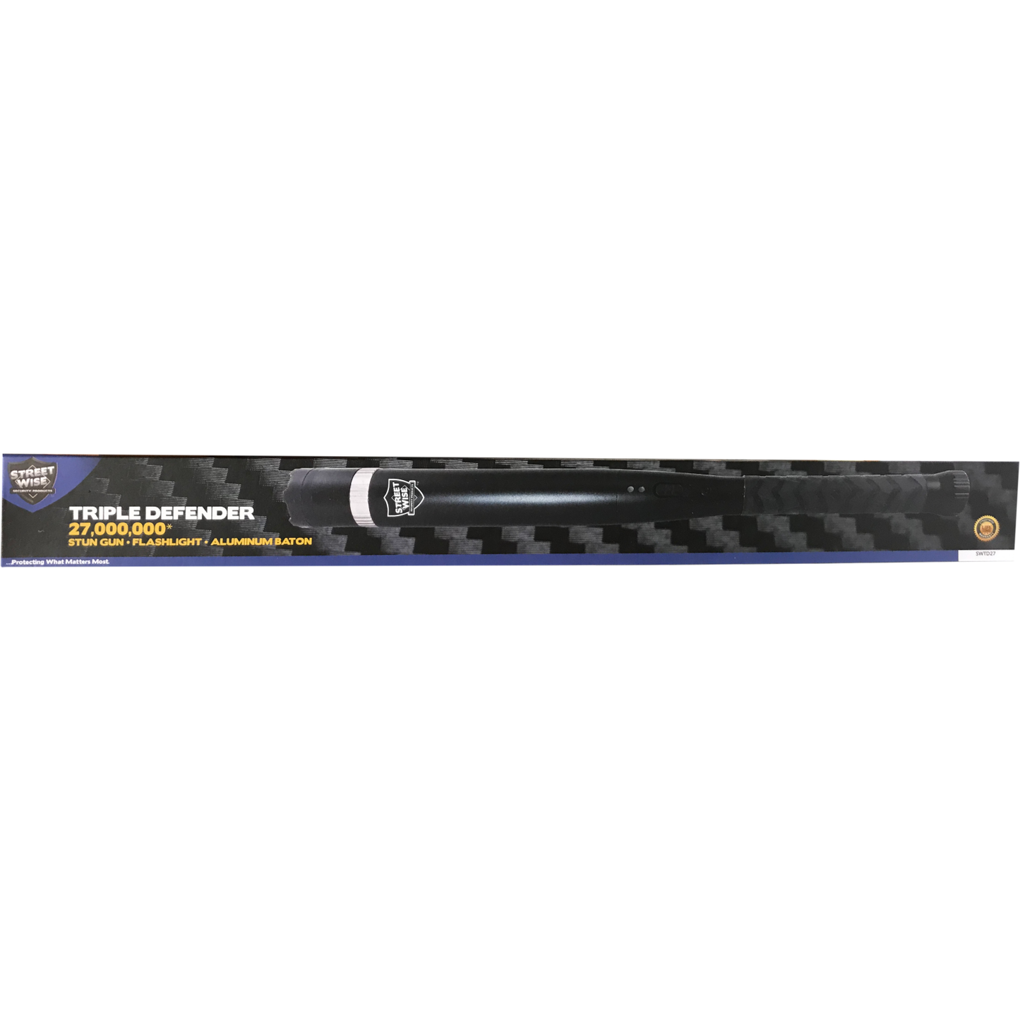 Streetwise Triple Defender 17.5" LED Stun Gun Baton 27M