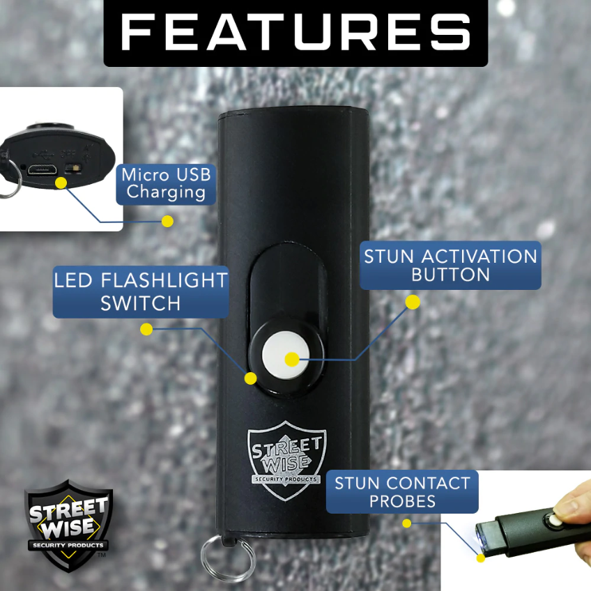 Streetwise USB Secure Keychain Stun Gun 22M
