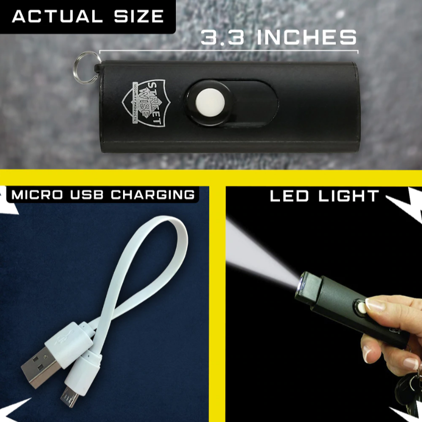 Streetwise USB Secure Keychain Stun Gun 22M