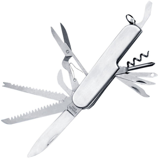 13-in-1 Stainless Steel EDC Folding Utility Survival Pocket Knife & Tool 3.25"