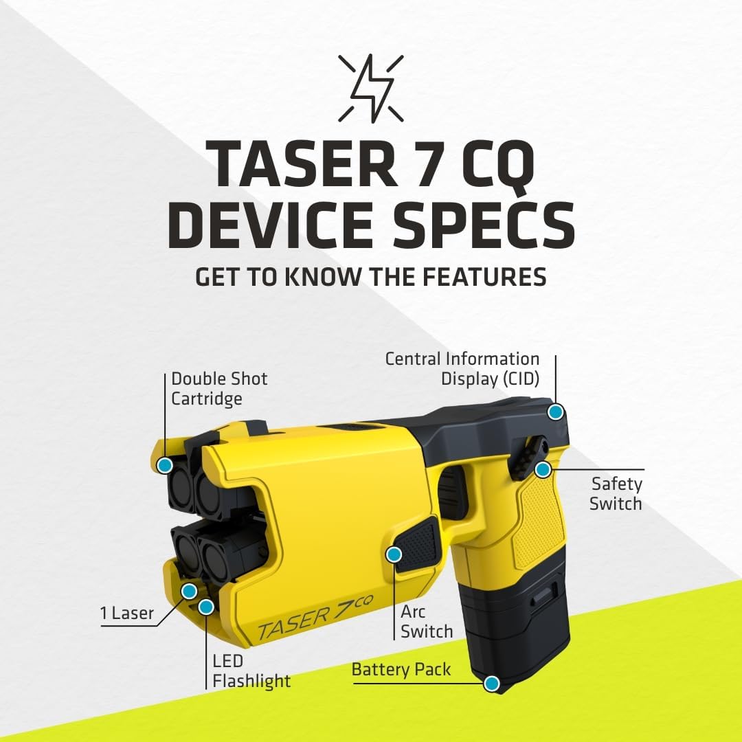TASER 7 CQ Home Defense Shooting Stun Gun w/ Laser
