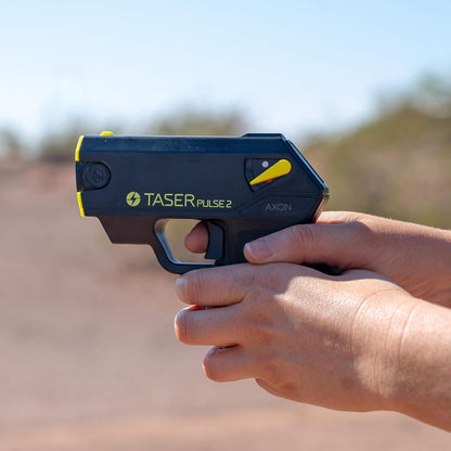 TASER Pulse 2 Less Lethal Compact Shooting Stun Gun Bundle Pack
