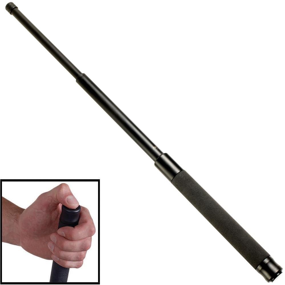 ASP Talon Infinity Black Chrome Foam Button Expandable Baton 24"