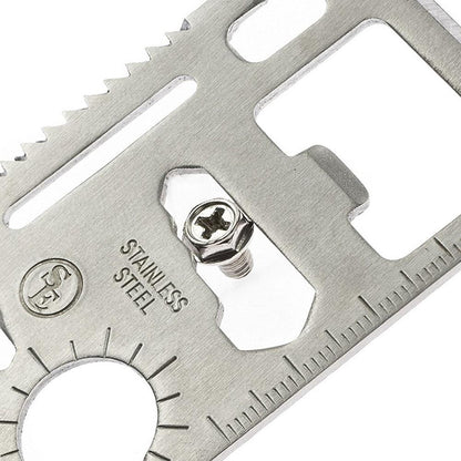 WeaponTek 11-in-1 Wallet Credit Card Tool Survival Utility Pocket Knife
