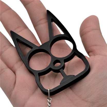 WeaponTek Cat Keychain Self-Defense Metal Knuckle Weapon