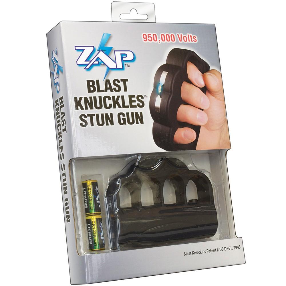 ZAP Blast Knuckles Stun Gun Black w/ Holster 950K