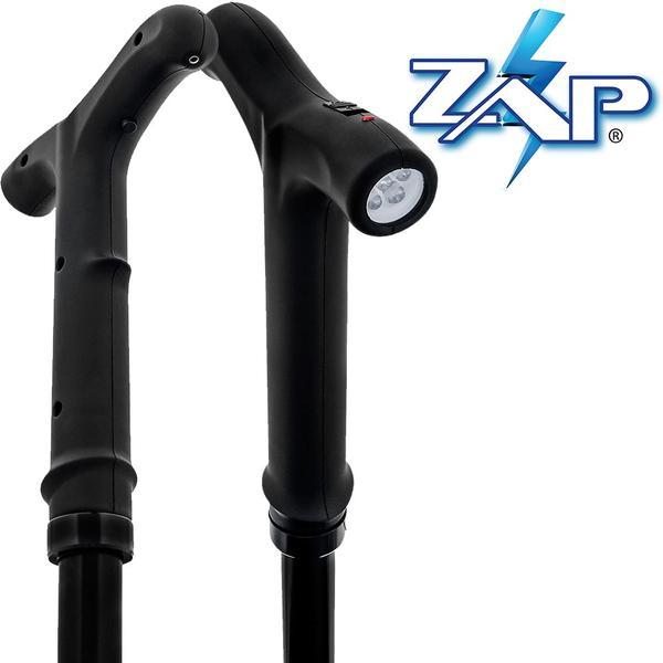 ZAP Rechargeable LED Stun Gun Walking Cane 1M