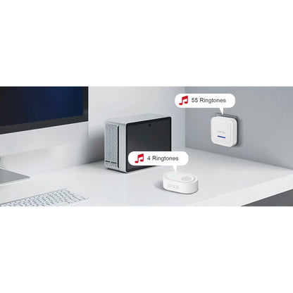 CallToU Wireless Caregiver Pager with SOS Call Buttons for Elderly, Medical Alert System 500FT
