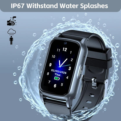 Fall Detection Smart Watch for Seniors, Medical Alert Watch with GPS Tracking, Dementia & Alzheimer's, 4G Safety