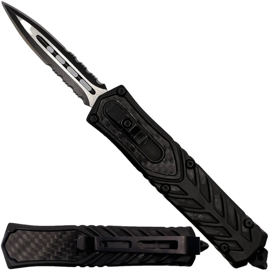 Automatic OTF Double Edge Knife 2.75" w/ Nylon Holster